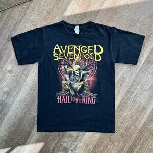 Anvil Y2K Avenged Sevenfold 2013 Band Tee Shirt Hail To The King